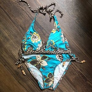 Blue Floral Rampage Bikini